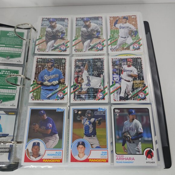 Texas Rangers Baseball Card Collection In Binder 54 Sleeves of Cards - Picture 6 of 16